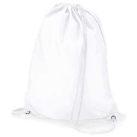 Quadra Men's QD017 White Gym Sack Cover