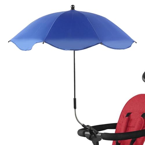 Yulokdwi Sombrilla Cochecito Bebe,Sombrilla Carro Bebe, Protección UV UPF 50+,Parasol Para Cochecito Con Protección UV, Parasol Carro Bebe Con Clip Ajustable Rotación 360 °