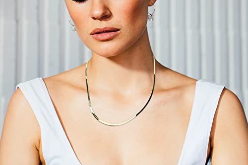 Savlano 18K Gold Plated 925 Sterling Silver 3.5mm Solid Italian Magic Diamond Cut Link Chain Necklace With Gift Box For Women & Men - Made in Italy4