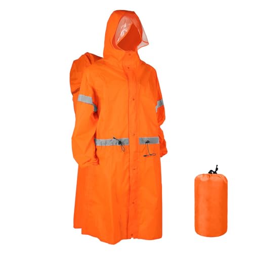 Poncho de pluie imperméable avec housse de sac à dos pour adulte