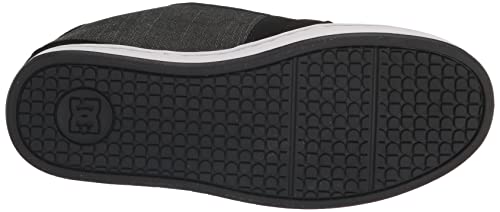 DC Men's Net Skate Casual Shoe, Black/Armor/Black, 144
