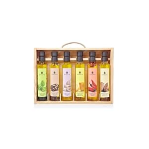 LA CHINATA – Geschenkset van 6 specerijen (Spaanse Extra Vergine Olijfolie) – Geschenkverpakking 6 x 250 ml