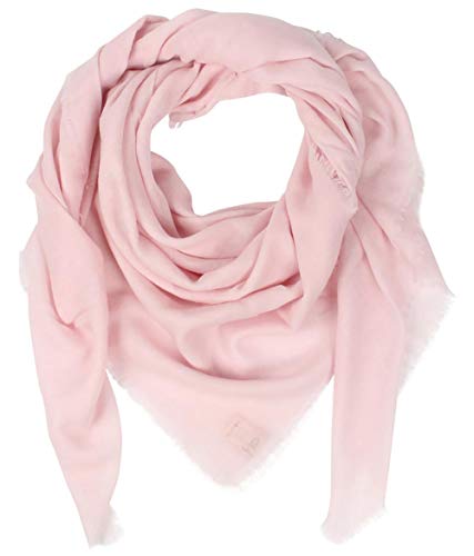 Becksöndergaard Schal Tuch Damen Mill in rosa nude - Weicher Damenschal Einfarbig Quadratisch 140x140 cm Wolle - 64001-130 Cover