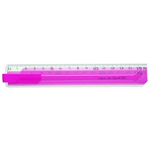Sonic Nobirura Extendable Ruler - Clear Pink