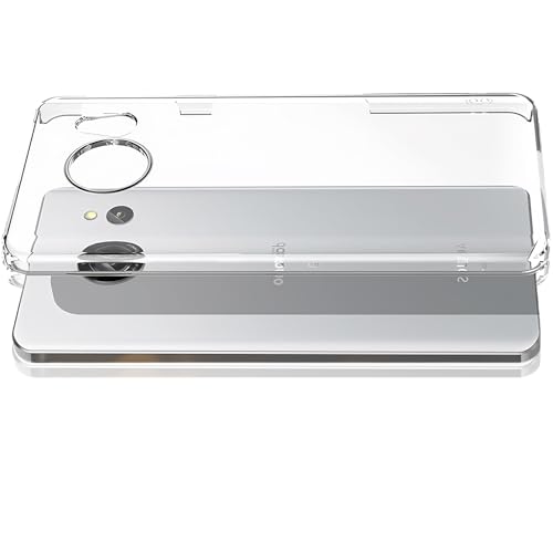 Image of AQUOS Sense 7 Transparent TPU Full Protective Case, Soft Case, Silicone Case, Shock Proof, Drop Prevention, Ultra Thin, Fingerprint Resistant, Compatible with TPUSH-53C / SHG10 / SH-M24 Smartphone