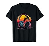 Photo Gallery cuffie musica dj produttore musicale edm techno sunset opere d arte maglietta Photo Gallery cuffie musica dj produttore musicale edm techno sunset opere d arte maglietta