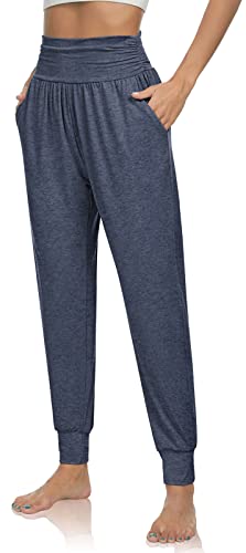 Image of UEU Women's Cozy Yoga Joggers Pants Loose Workout Sweatpants Comfy Lounge Pants with Pockets