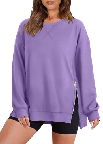 Amazon.com: WIHOLL Sweatshirt for Women Oversized Crewneck