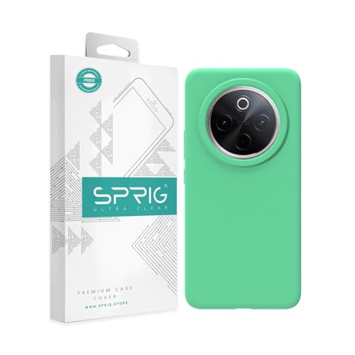 Image of SPRIG Compatible with Vivo T4 Premium SilkTone Back Cover Drop Tested Shock Proof Mobile Case for Men, Women, Boys and Girls with Camera Protection (Pastel Green)