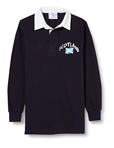 Polo rugby Écosse enfant LS parfait pour l'école et le sport