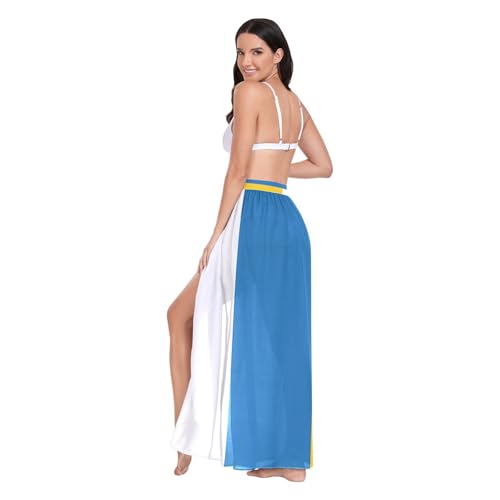 GuoChe Falda de natación para mujer, pareo, traje de baño, ropa de playa, club, talla L, bandera nacional de C?te D'ivoire