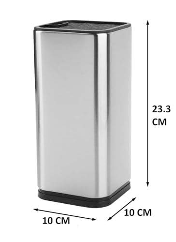 Tenom Knife Holder Stand for Kitchen, Knife Stand Steel, Knife Stand Without Knife, Knife Block for Kitchen, Knife Storage for Kitchen