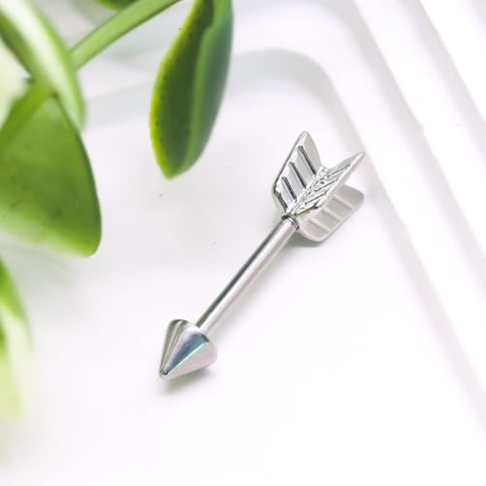 14G Wrench Barbell Nipple Ring, Body Piercing Jewelry