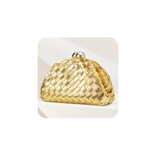 Image of CHUNLI Dressy Woven Clutch Purses for Women Evening Wedding Formal Occasion,Dumpling Crossbody Shoulder Handbags for Women
