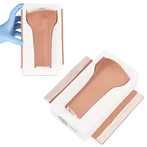 Image of Intraosseous (IO) Access Trainer with Skin Pad, Adult Intraosseous (IO) Tibia Trainer, Tibial IO Bone for Medical Education