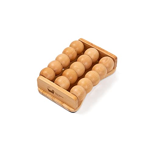 Eco Bath London Foot Massager Roller - Wooden Massage Roller for Plantar Fasciitis, Stress Relief, Heel and Arch Pain - Perfect Relaxation Gift for Men, Women