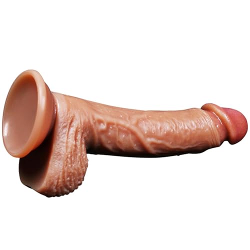 Gode ventouse grand format en silicone avec détails anatomiques - 3