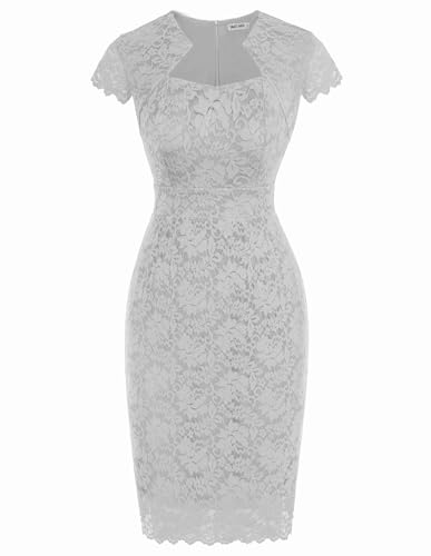Image of GRACE KARIN Cocktail Dresses for Women Cap Sleeve Lace Dress