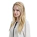 STHEJFB Braid Headband 2 Strands Messy Classic Chunky Plaited Wide Braids Elastic Stretch Quality Synthetic Braided Headband Women Girl Bohemian Hair Braid 65g (Chocolate)