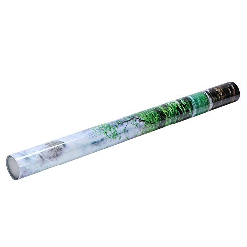 Aquarium P, Background Poster Decorative Painting PVC Sticker Jungle Waterfall Fish Backgrounds Landscape Image for Decoration 3D Self Adhesive Wallpaper (91 * 50cm)