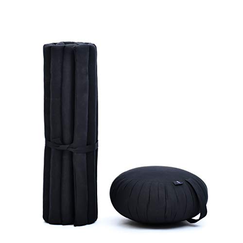 Leewadee Cushion Set-1 Round Yoga Pillow and 1 Square - Image 3