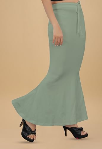 Image of KASHIKAY CREATION Lycra Spandex Saree Shapewear Petticoat for Women, Stretchable Saree Shaper Petticoat Inskirt, Shape wear Dress for Saree, Skirts