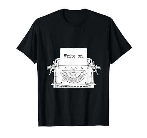 Escrever em I Escritor I Autor I jornalista escritor t-shirt, Preto, S