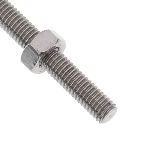 Tensor de acero inoxidable con quijada, tornillos largos con rosca M8 miniatura 5