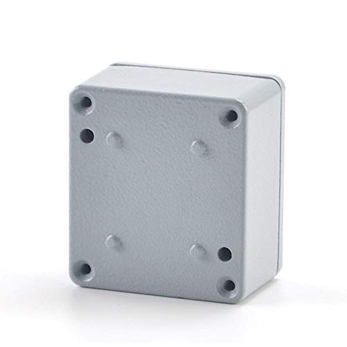 Besttong Aluminum Alloy Metal Mini Dustproof Waterproof Ip66 Small Junction Box Extruded Industrial Structure Outdoor Universal Electric Project Enclosure Grey 2.5 X 2.2 X 1.3 Inch(64Mmx58Mmx35Mm) #TOP2