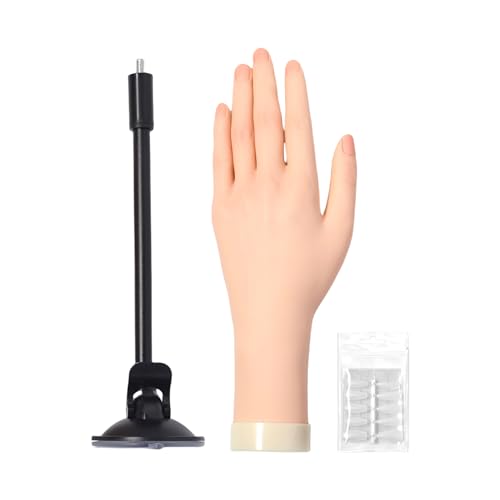 Main d'entraînement des ongles avec ventouse ultra stable pour pose acrylique