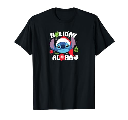T-shirt Disney Lilo & Stitch Holiday Aloha pour vos soirées de Noël