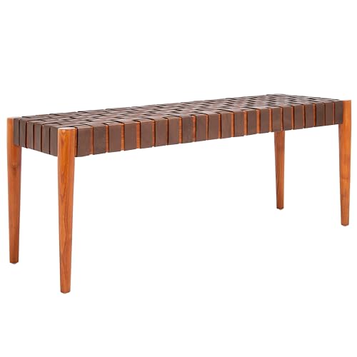 Safavieh Home Amalia 47-inch Cognac and Dark Brown...
