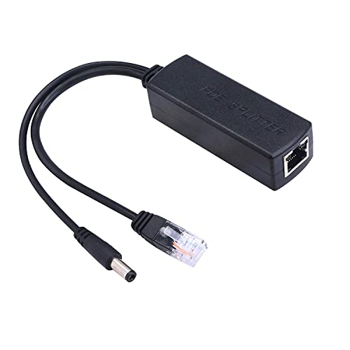 Image of POE Splitter Active Power Over Ethernet Splitter 48V to 12V for POE Devices, Switches, IP Camera, IP Phone