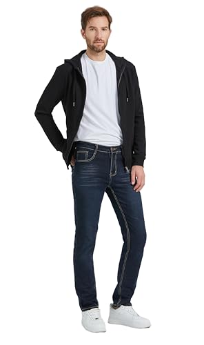 Men's Fashion Sweatshirt Cotton Comfy Hooded Sweatshirt With Pocket Soft Hoodie Sweatshirts For Men Full Zip2