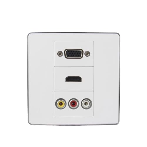 Panneau mural HDMI 2.0 VGA prise encastrable audio vidéo pour cordon décodeur et écran