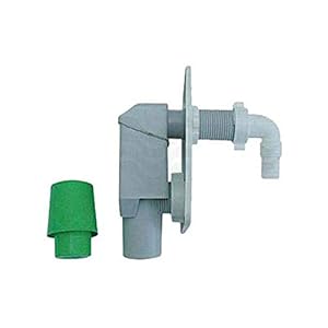 Sifon voor inbouwwasmachine/vaatwasser met witte plaat 40 mm