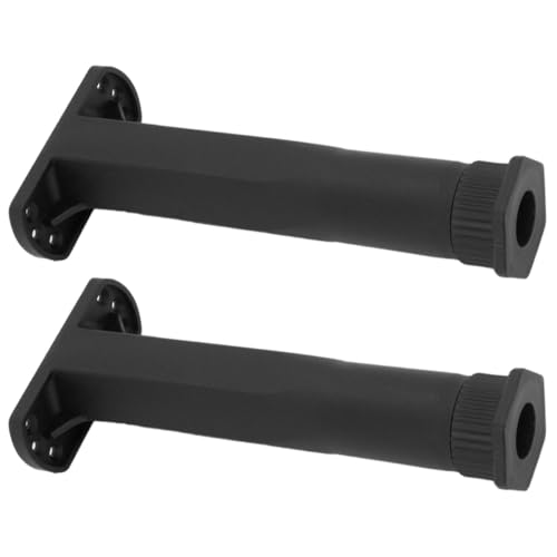 EXCEART Lot de 2 Pieds de Lit Réglables en Polypropylène Support sous Matelas T Réglable de 15 à 28,5 Cm Stabilisateur de Cadre de Lit pour Renforcement et...