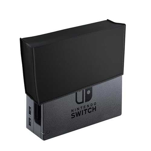 Funda Protectora Antipolvo para Consola Nintendo Switch 2, antirayaduras, de Tela Gruesa, con Corte de precisión, fácil Acceso al Puerto de Cable, Color Negro