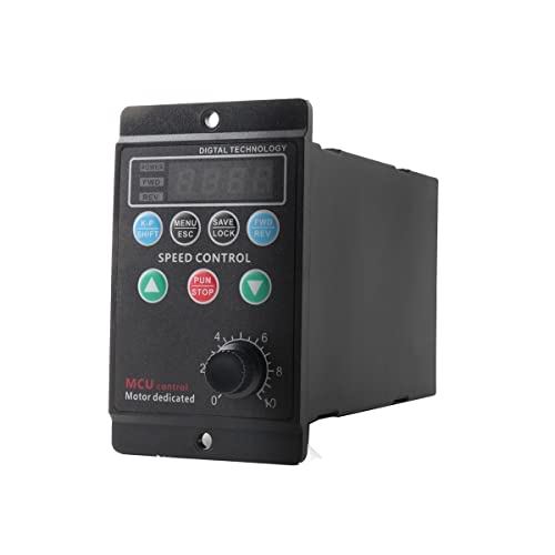 Cozyel AC 220V/0.75kw 1HP Variable Frequency Drive, 5A VFD Inverter Single-Phase to 3-Phase...