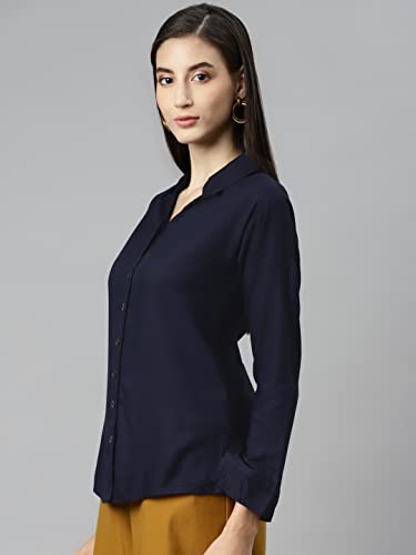 Image of muhuratam Women's Red Color Solid Shirt