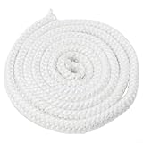 Junta de fibra de vidrio para puerta de estufa de alta eficiencia adecuada para diferentes chimeneas y chimeneas, cable de 2 5 m de largo (2,5 m x 14 mm)
