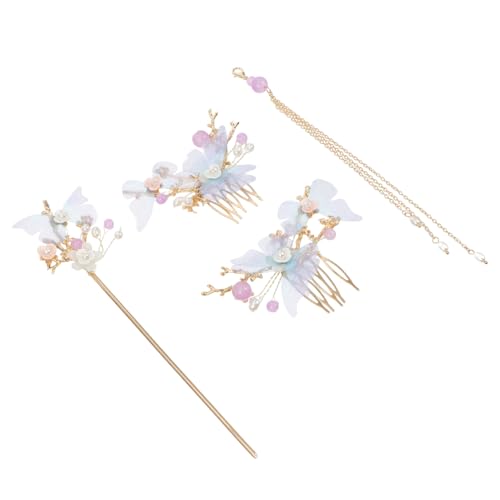 Épingles à cheveux chinoises papillon en lot d'accessoires traditionnels