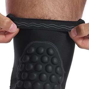 Miniatura 9 de Rodilleras de voleibol para adultos, protección de compresión para piernas para jóvenes y adultos, deportes, fútbol, baloncesto y correr (talla M,