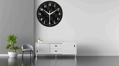 Image of Modern Wall Clock - Quartz Mechanism, Decorative Hanging Clock for Bedroom & Hall (Design 10 inch)