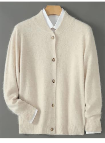 Men's Casual Long Sleeve 100 Percent Cashmere Knit Cardigan Sweaters2