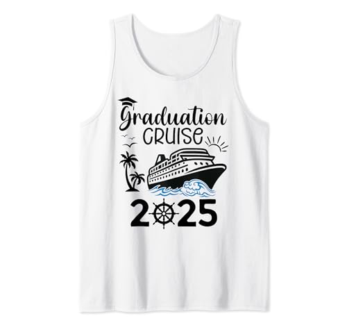 Graduation Cruise 2025 Senior Trip Summer Vacation Matching Camiseta sin Mangas