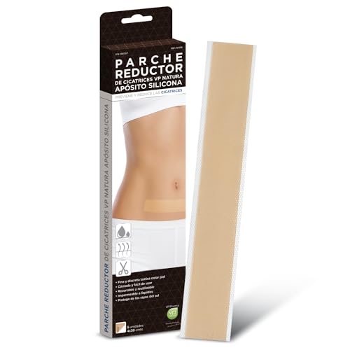 VP PHARMA Parches Cicatrizantes de Silicona: Aposito Cicatrizante con Adhesión Duradera y Protección Solar, Ideal para Reducir Cicatrices y Acelerar la Recuperación. 5 parches de 4x30 cm