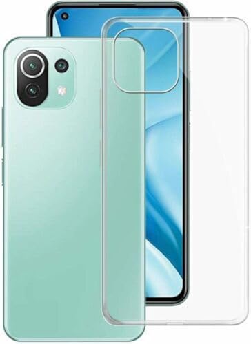Funda Carcasa Gel Transparente para Xiaomi Mi 11 Lite 4G / Mi 11 Lite 5G, Ultra Fina 0,33mm, Silicona TPU de Alta Resistencia y Flexibilidad FGTR