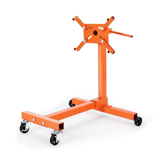 Garvee Support Moteur Rotatif Robuste – Capacité 750 lbs, châssis Acier Pliable, 4 Bras réglables, 4 roulettes Robustes – Parfait pour réparation et...