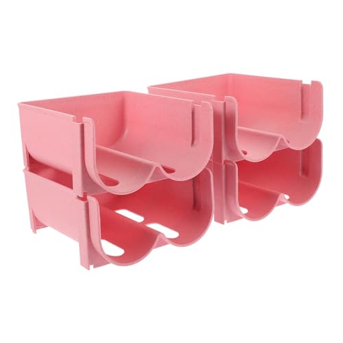 ERINGOGO 4pc Soda Can Organizer Pantry Rack Stacking Wine Storage Rack for Bottle Dispenser